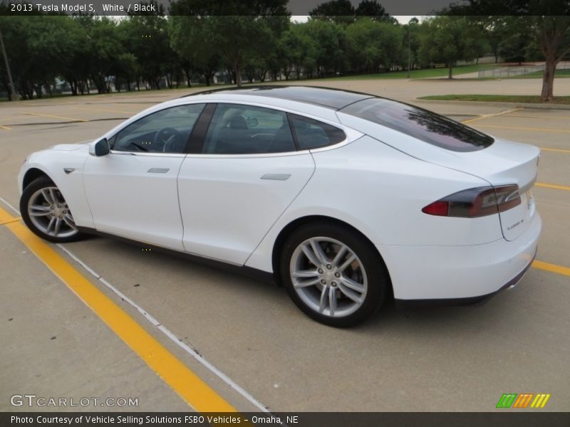 White / Black 2013 Tesla Model S