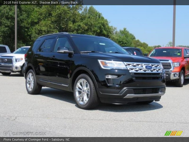 Shadow Black / Ebony Black 2018 Ford Explorer XLT