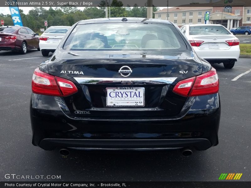 Super Black / Beige 2017 Nissan Altima 2.5 SV