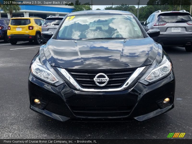 Super Black / Beige 2017 Nissan Altima 2.5 SV