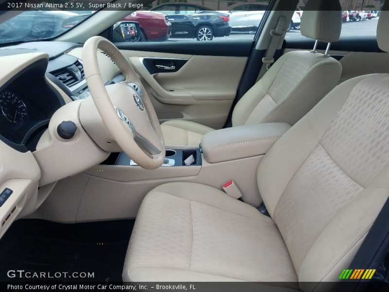 Super Black / Beige 2017 Nissan Altima 2.5 SV