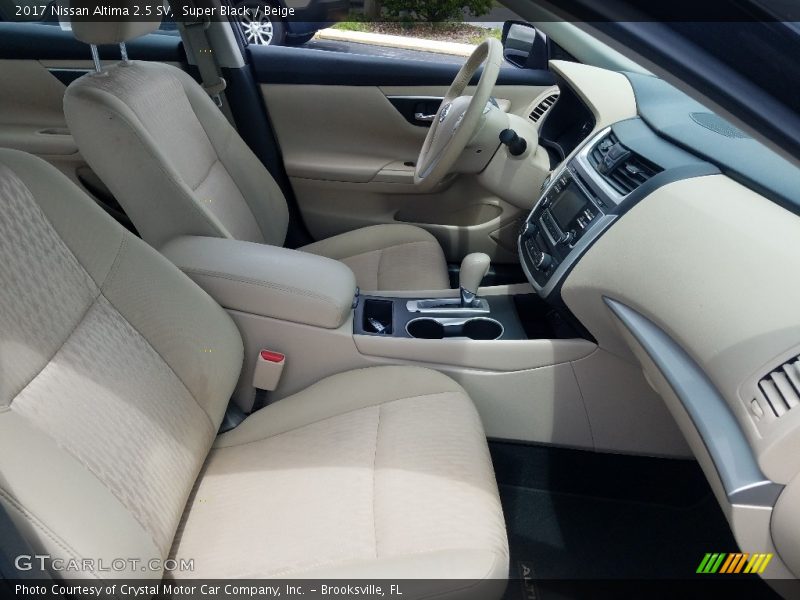 Super Black / Beige 2017 Nissan Altima 2.5 SV