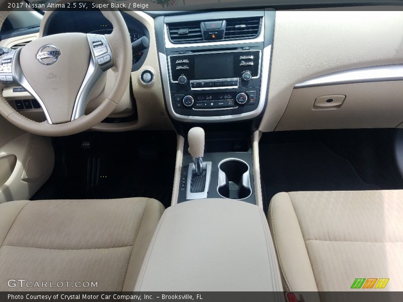Super Black / Beige 2017 Nissan Altima 2.5 SV