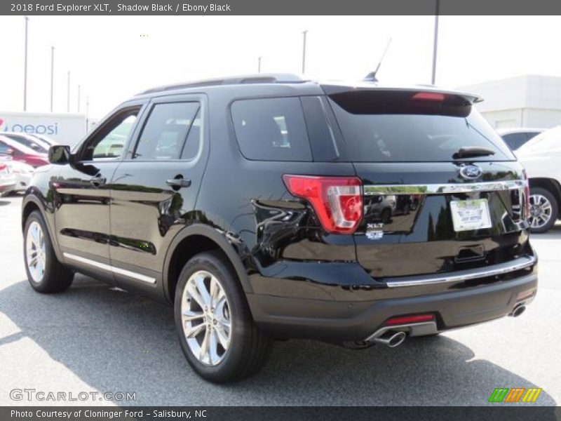 Shadow Black / Ebony Black 2018 Ford Explorer XLT