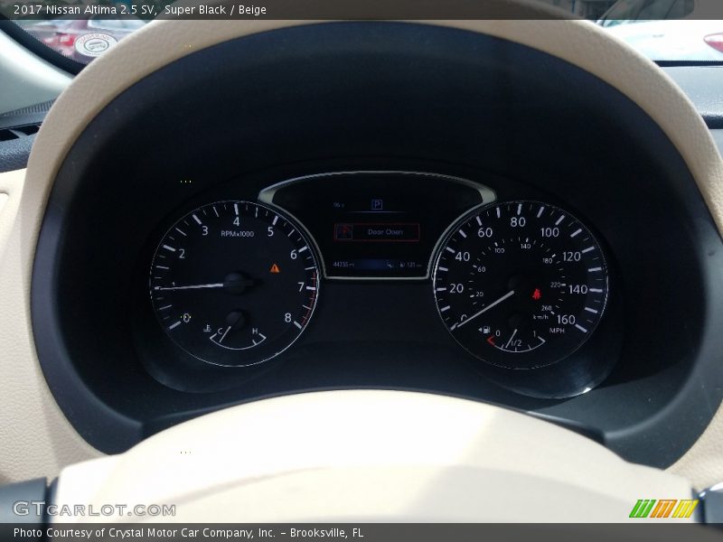 Super Black / Beige 2017 Nissan Altima 2.5 SV