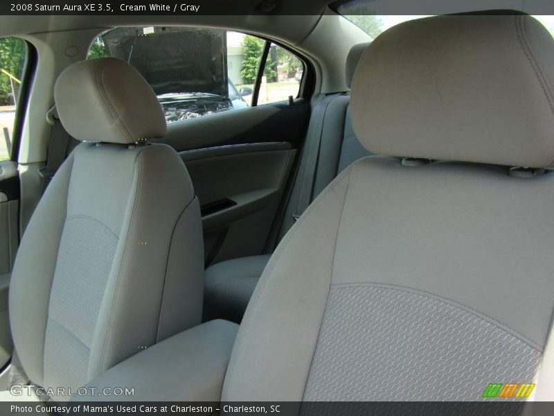 Cream White / Gray 2008 Saturn Aura XE 3.5