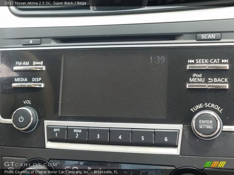 Super Black / Beige 2017 Nissan Altima 2.5 SV