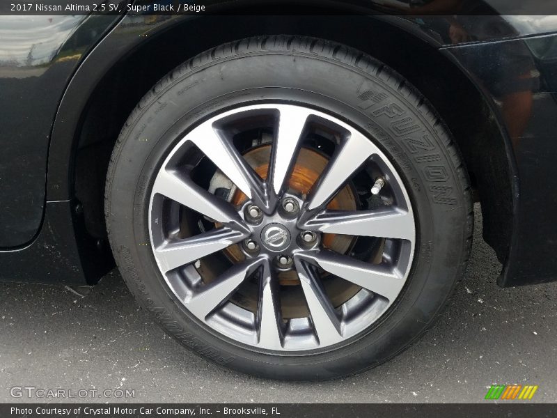 Super Black / Beige 2017 Nissan Altima 2.5 SV