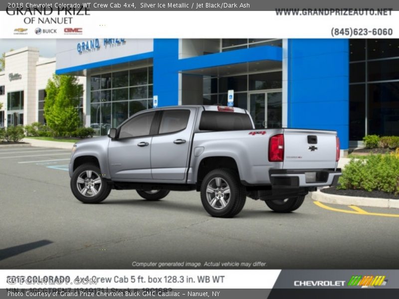 Silver Ice Metallic / Jet Black/Dark Ash 2018 Chevrolet Colorado WT Crew Cab 4x4
