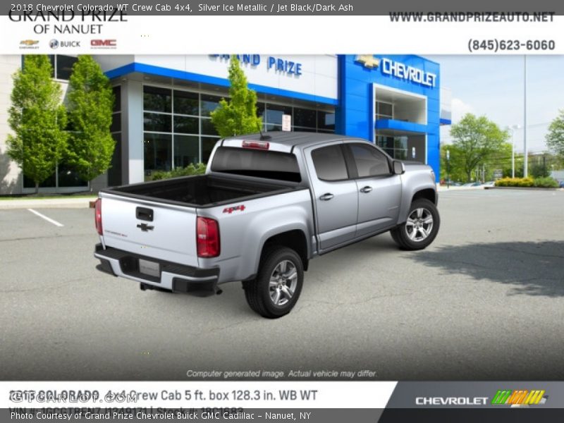 Silver Ice Metallic / Jet Black/Dark Ash 2018 Chevrolet Colorado WT Crew Cab 4x4