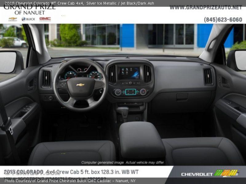 Silver Ice Metallic / Jet Black/Dark Ash 2018 Chevrolet Colorado WT Crew Cab 4x4