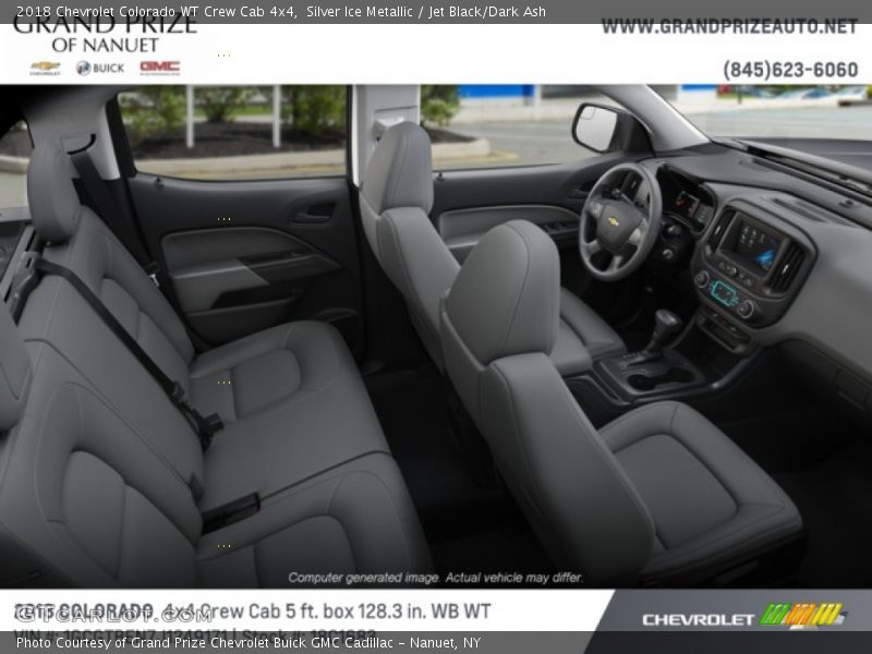 Silver Ice Metallic / Jet Black/Dark Ash 2018 Chevrolet Colorado WT Crew Cab 4x4
