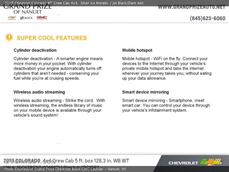 Silver Ice Metallic / Jet Black/Dark Ash 2018 Chevrolet Colorado WT Crew Cab 4x4