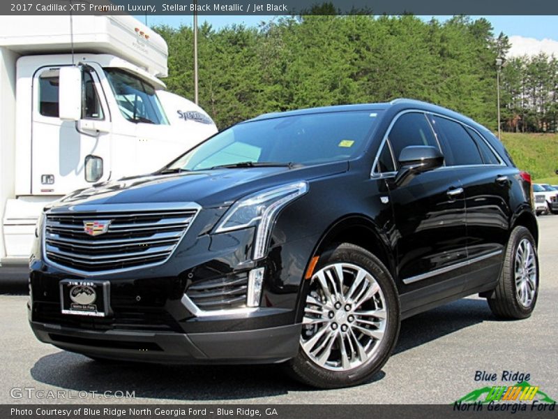 Stellar Black Metallic / Jet Black 2017 Cadillac XT5 Premium Luxury