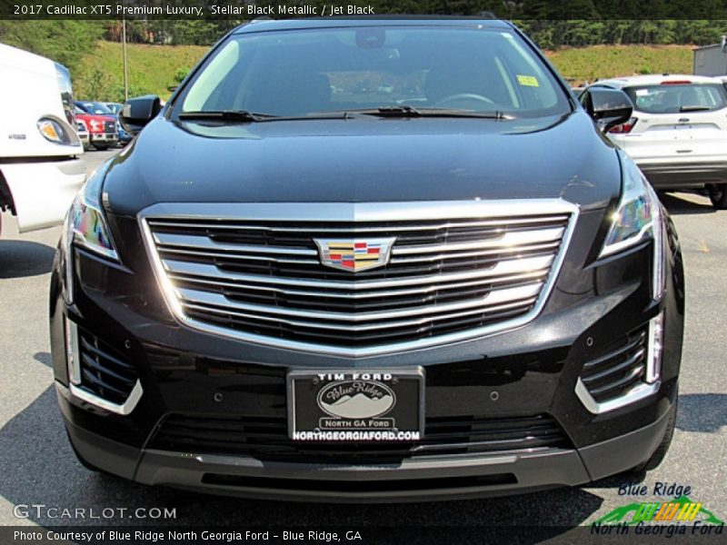 Stellar Black Metallic / Jet Black 2017 Cadillac XT5 Premium Luxury