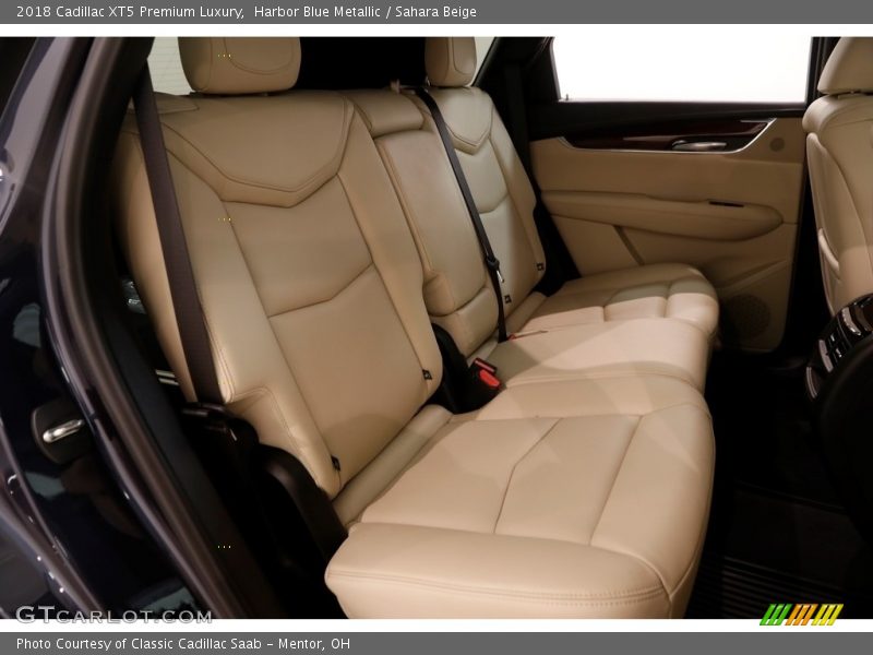 Harbor Blue Metallic / Sahara Beige 2018 Cadillac XT5 Premium Luxury