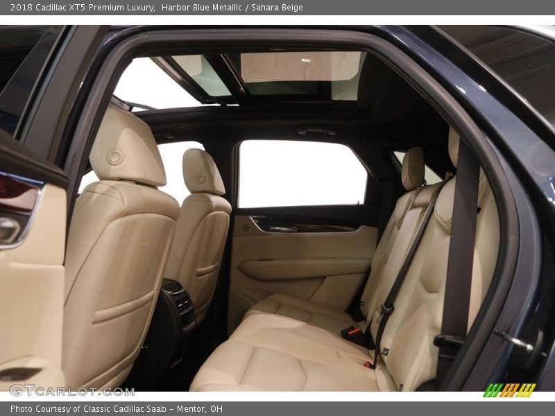 Harbor Blue Metallic / Sahara Beige 2018 Cadillac XT5 Premium Luxury