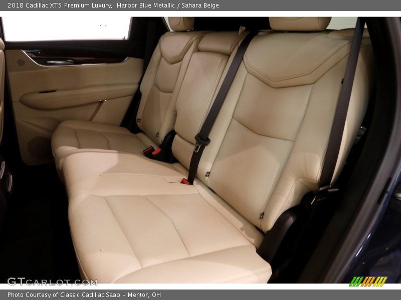 Harbor Blue Metallic / Sahara Beige 2018 Cadillac XT5 Premium Luxury
