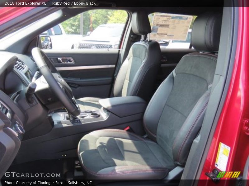 Ruby Red / Ebony Black 2018 Ford Explorer XLT