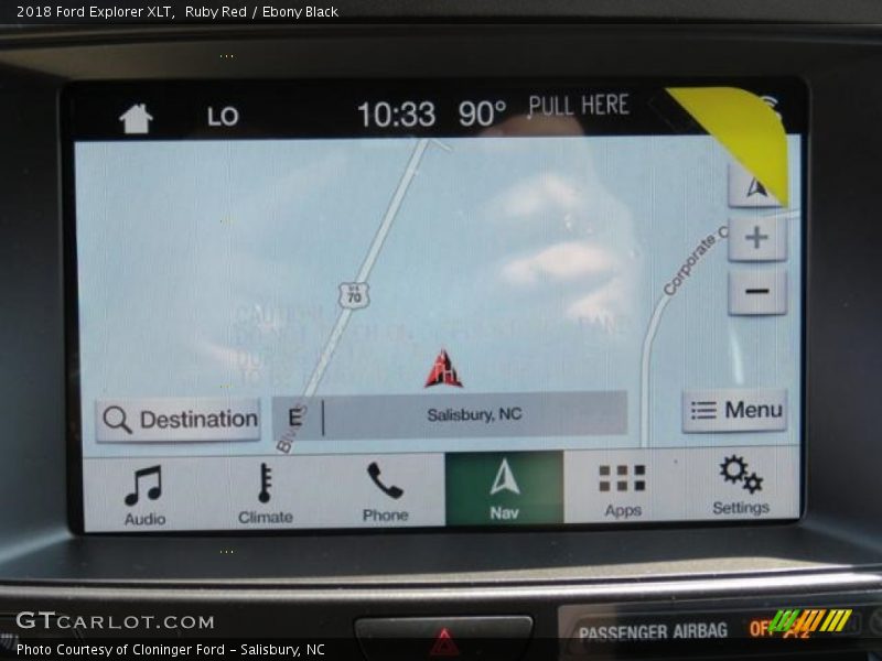 Ruby Red / Ebony Black 2018 Ford Explorer XLT