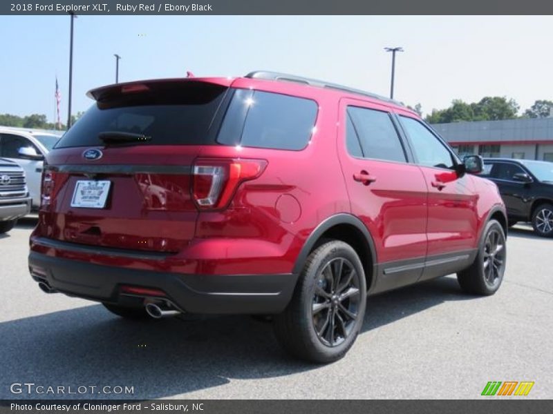 Ruby Red / Ebony Black 2018 Ford Explorer XLT