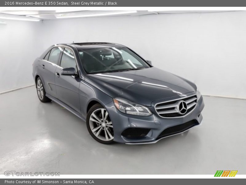 Steel Grey Metallic / Black 2016 Mercedes-Benz E 350 Sedan