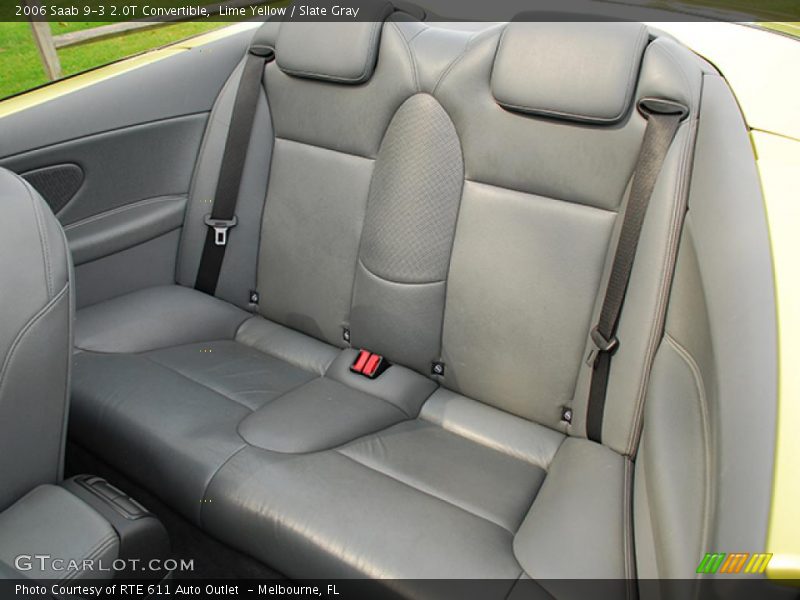 Lime Yellow / Slate Gray 2006 Saab 9-3 2.0T Convertible