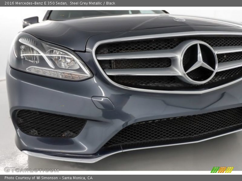 Steel Grey Metallic / Black 2016 Mercedes-Benz E 350 Sedan