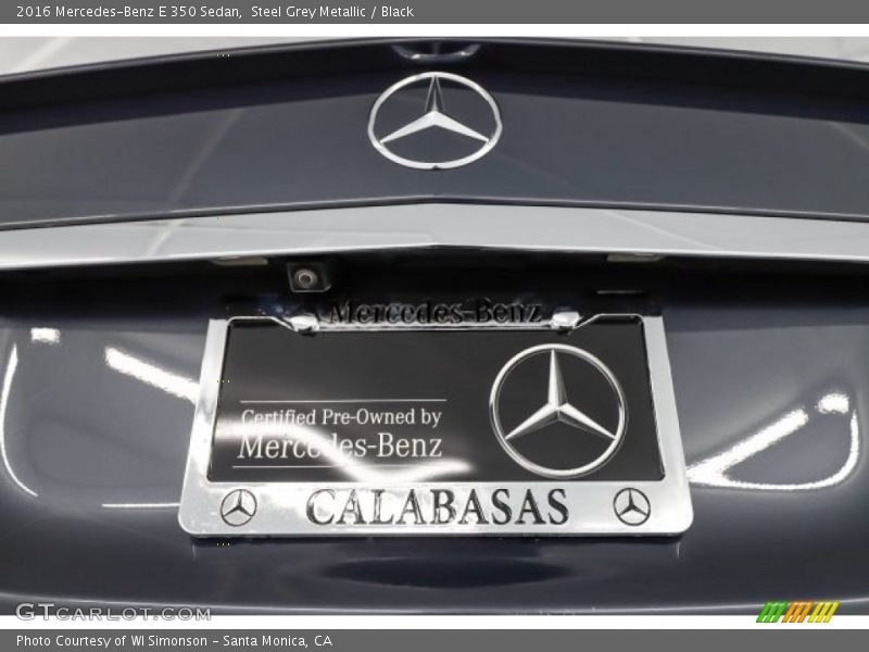 Steel Grey Metallic / Black 2016 Mercedes-Benz E 350 Sedan