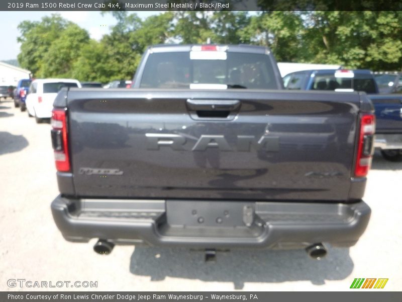 Maximum Steel Metallic / Black/Red 2019 Ram 1500 Rebel Crew Cab 4x4