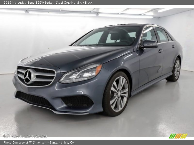 Steel Grey Metallic / Black 2016 Mercedes-Benz E 350 Sedan