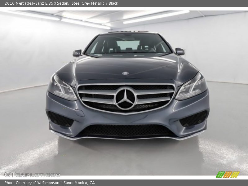 Steel Grey Metallic / Black 2016 Mercedes-Benz E 350 Sedan