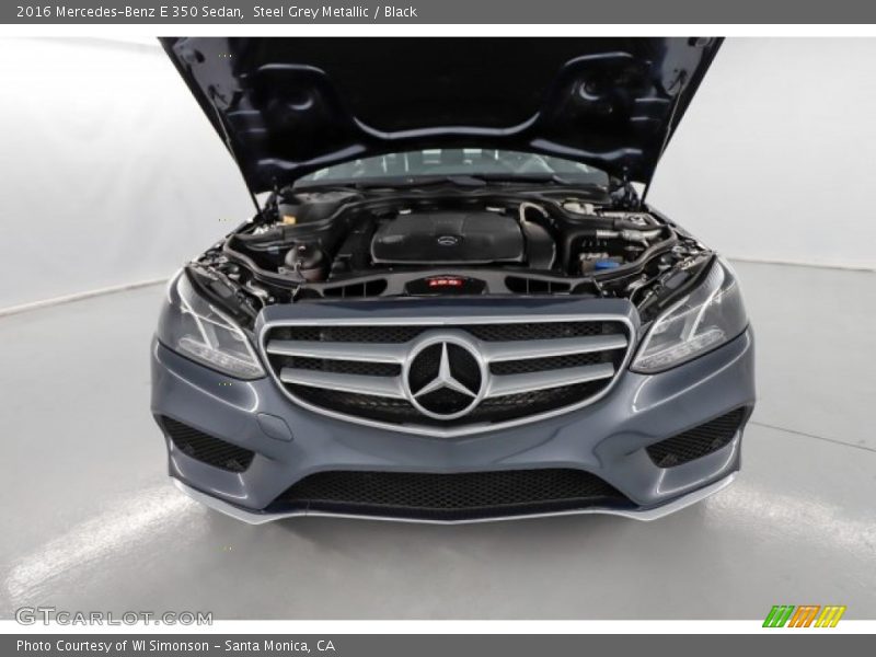 Steel Grey Metallic / Black 2016 Mercedes-Benz E 350 Sedan