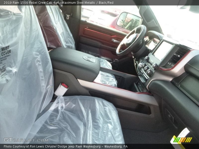 Maximum Steel Metallic / Black/Red 2019 Ram 1500 Rebel Crew Cab 4x4