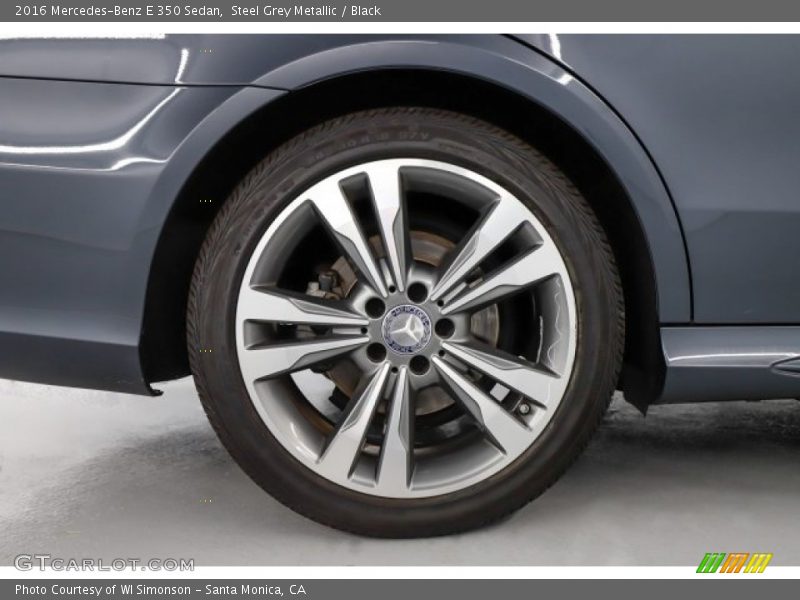 Steel Grey Metallic / Black 2016 Mercedes-Benz E 350 Sedan
