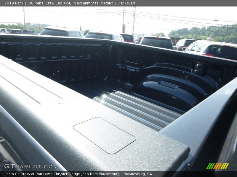 Maximum Steel Metallic / Black/Red 2019 Ram 1500 Rebel Crew Cab 4x4