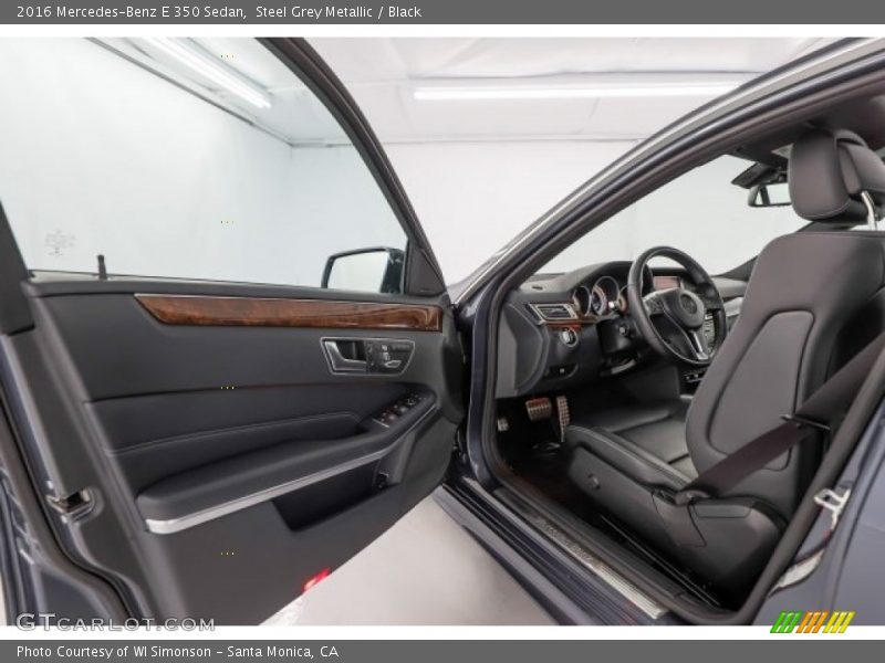 Steel Grey Metallic / Black 2016 Mercedes-Benz E 350 Sedan