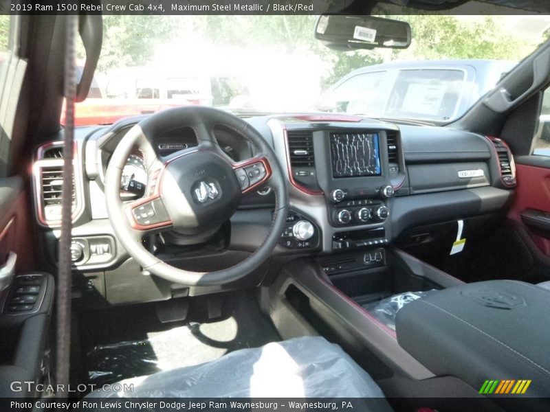 Maximum Steel Metallic / Black/Red 2019 Ram 1500 Rebel Crew Cab 4x4