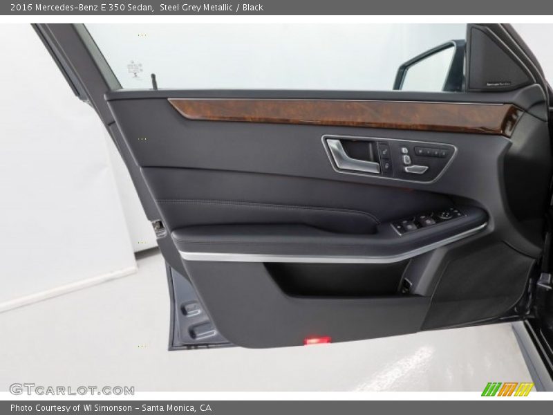 Steel Grey Metallic / Black 2016 Mercedes-Benz E 350 Sedan