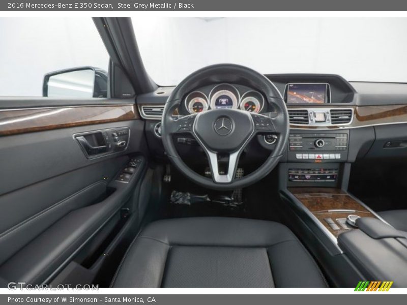 Steel Grey Metallic / Black 2016 Mercedes-Benz E 350 Sedan