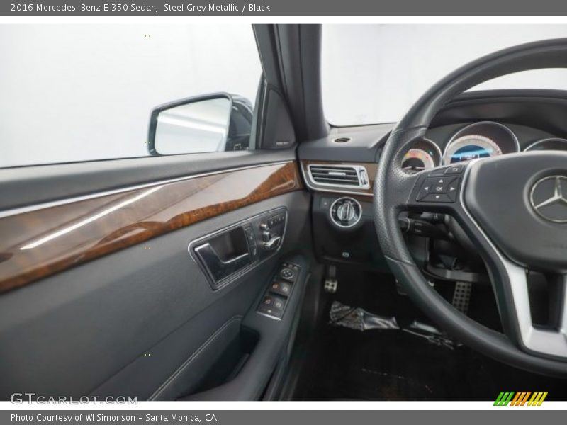 Steel Grey Metallic / Black 2016 Mercedes-Benz E 350 Sedan