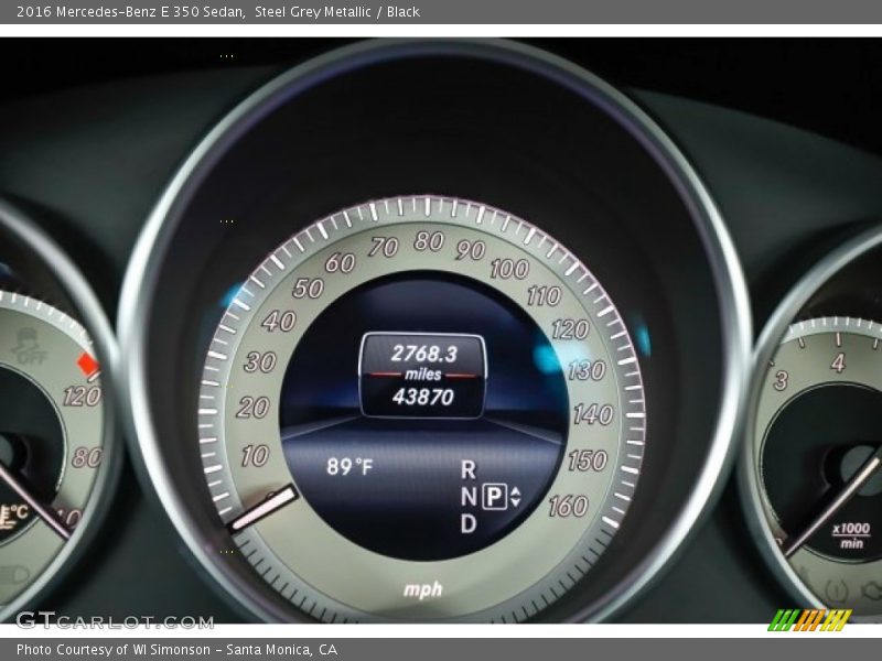 Steel Grey Metallic / Black 2016 Mercedes-Benz E 350 Sedan