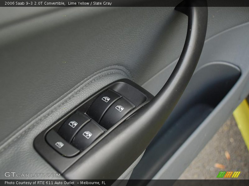Lime Yellow / Slate Gray 2006 Saab 9-3 2.0T Convertible