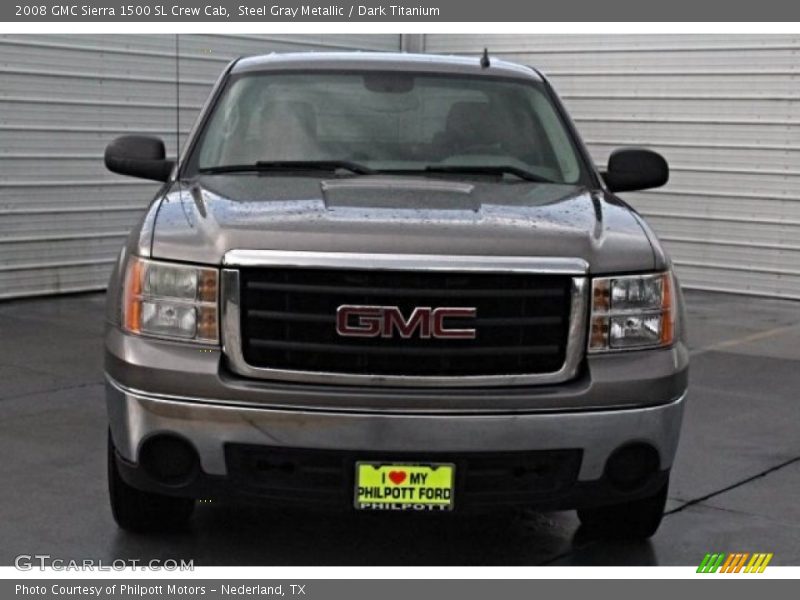 Steel Gray Metallic / Dark Titanium 2008 GMC Sierra 1500 SL Crew Cab