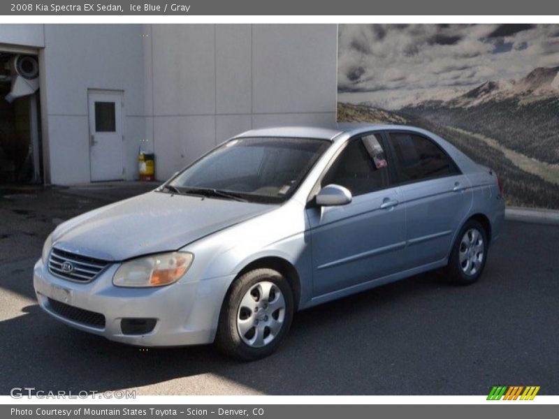 Ice Blue / Gray 2008 Kia Spectra EX Sedan