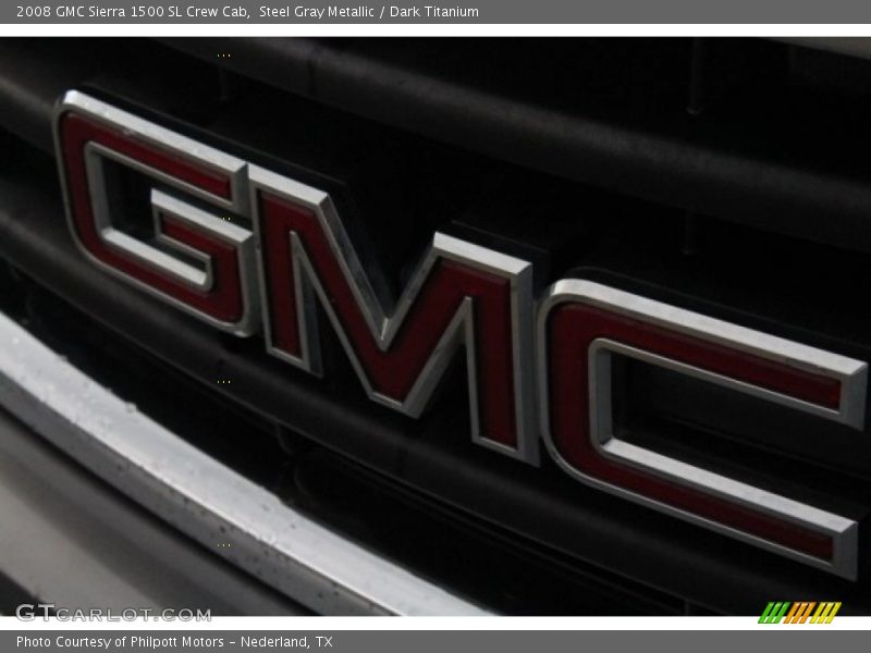 Steel Gray Metallic / Dark Titanium 2008 GMC Sierra 1500 SL Crew Cab