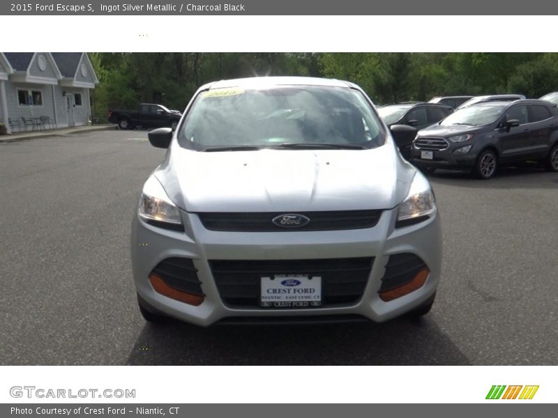 Ingot Silver Metallic / Charcoal Black 2015 Ford Escape S