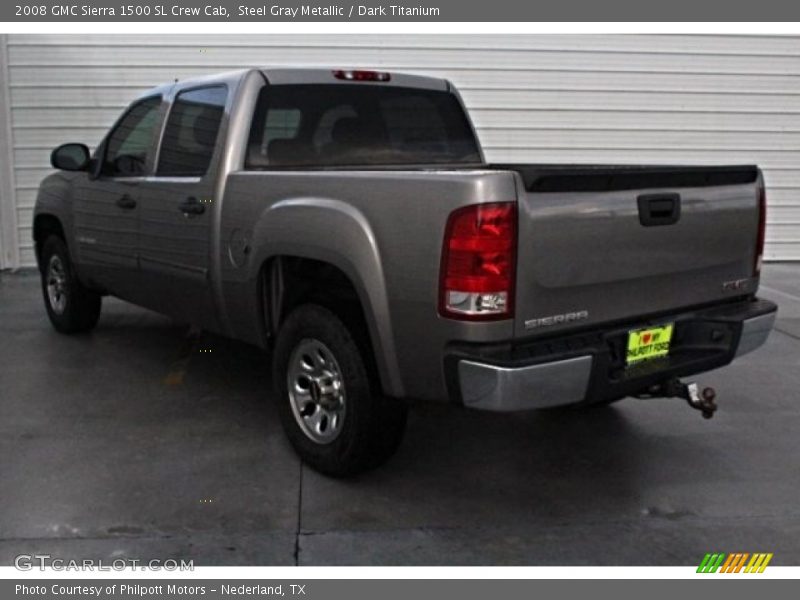 Steel Gray Metallic / Dark Titanium 2008 GMC Sierra 1500 SL Crew Cab