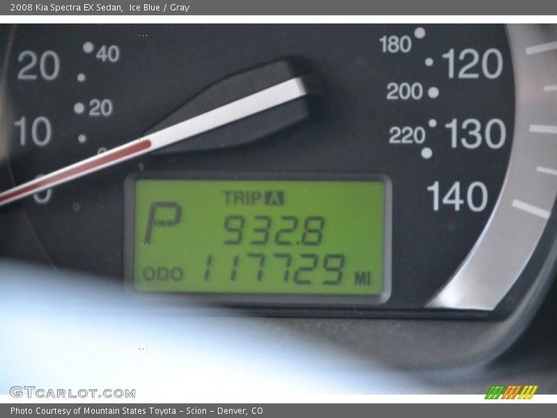 Ice Blue / Gray 2008 Kia Spectra EX Sedan