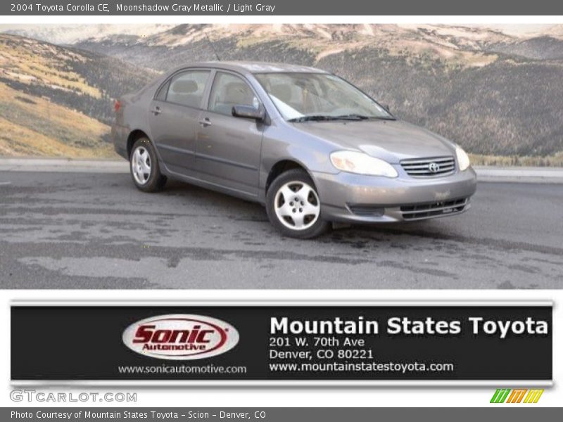 Moonshadow Gray Metallic / Light Gray 2004 Toyota Corolla CE